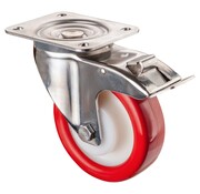 RVS transportwiel