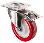RVS transportwiel