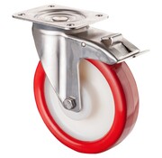 RVS transportwiel