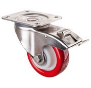 RVS transportwiel