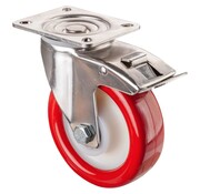 RVS transportwiel