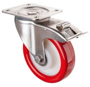 RVS transportwiel