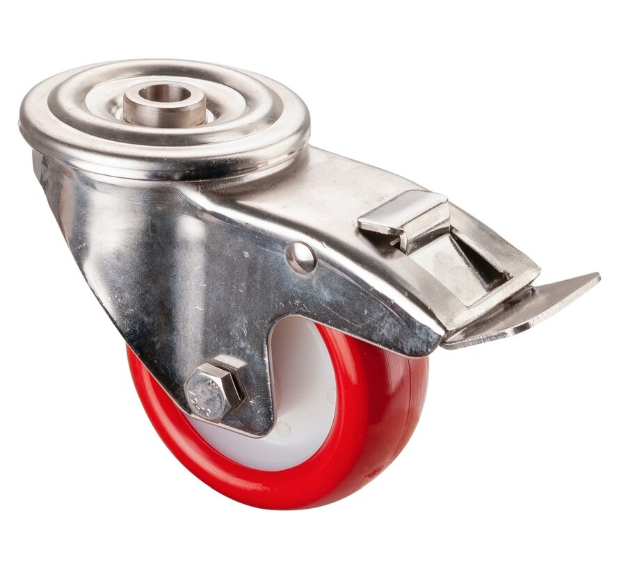 RVS transportwiel