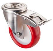RVS transportwiel