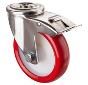 RVS transportwiel