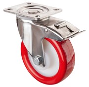 RVS transportwiel