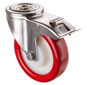 RVS transportwiel