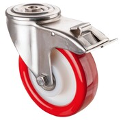 RVS transportwiel