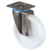 RVS transportwiel