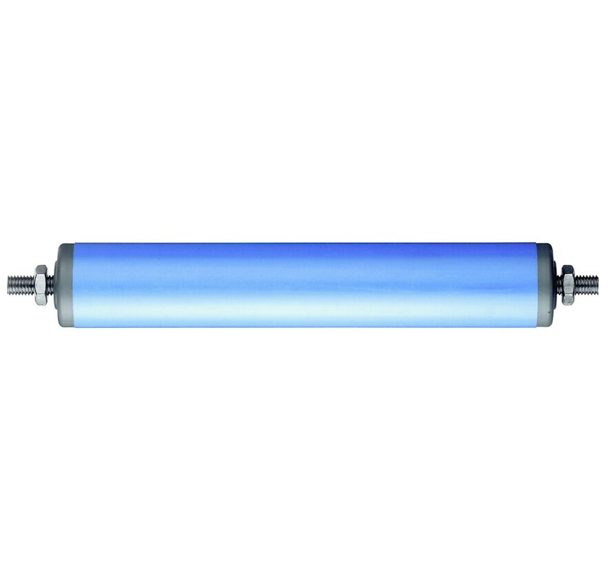 Draagrollen kunststof buis blauw