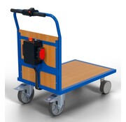 Duwbeugelwagen met wandplaat