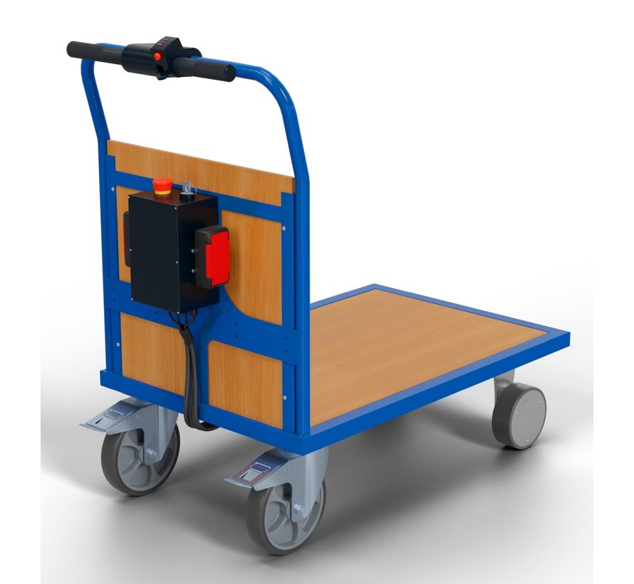 Duwbeugelwagen met wandplaat