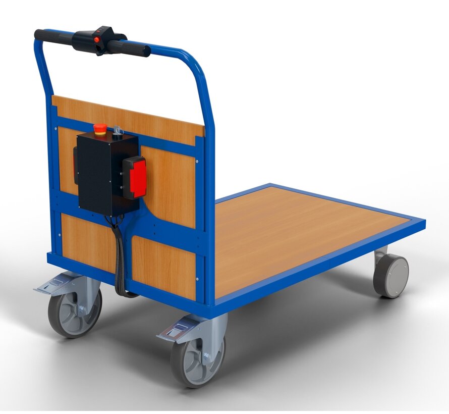 Duwbeugelwagen met wandplaat