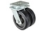 Double Heavy-Duty Swivel & Fixed Castors | Rubber