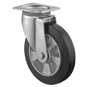 Heavy-duty swivel and fixed castors | L Series | Rubber | 220 – 550 KG