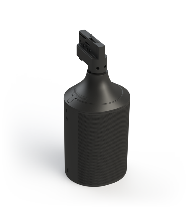 Trackrailsolutions TrackRail Solutions 3-Phase Rail Mount Black – For Sonos Era 100