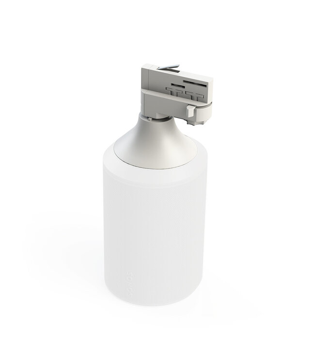 Trackrailsolutions TrackRailSolutions PONTIS Tweede Generatie 3-Fase Rail Audio Adapter Wit – Voor Sonos Era 100 – Directe Stroomvoorziening