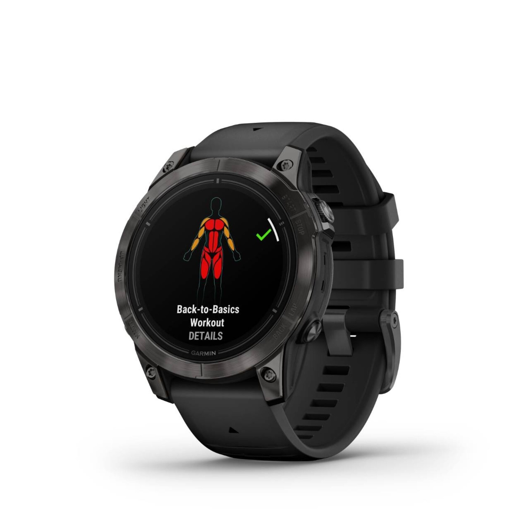 Garmin Garmin Epix pro (gen 2)  sapphire edition | 47 mm, carbon gray dlc titanium met zwarte band 010-02803-11