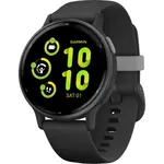 Garmin Garmin vívoactive® 5 Slate aluminium bezel met zwarte behuizing en siliconen polsband  010-02862-10