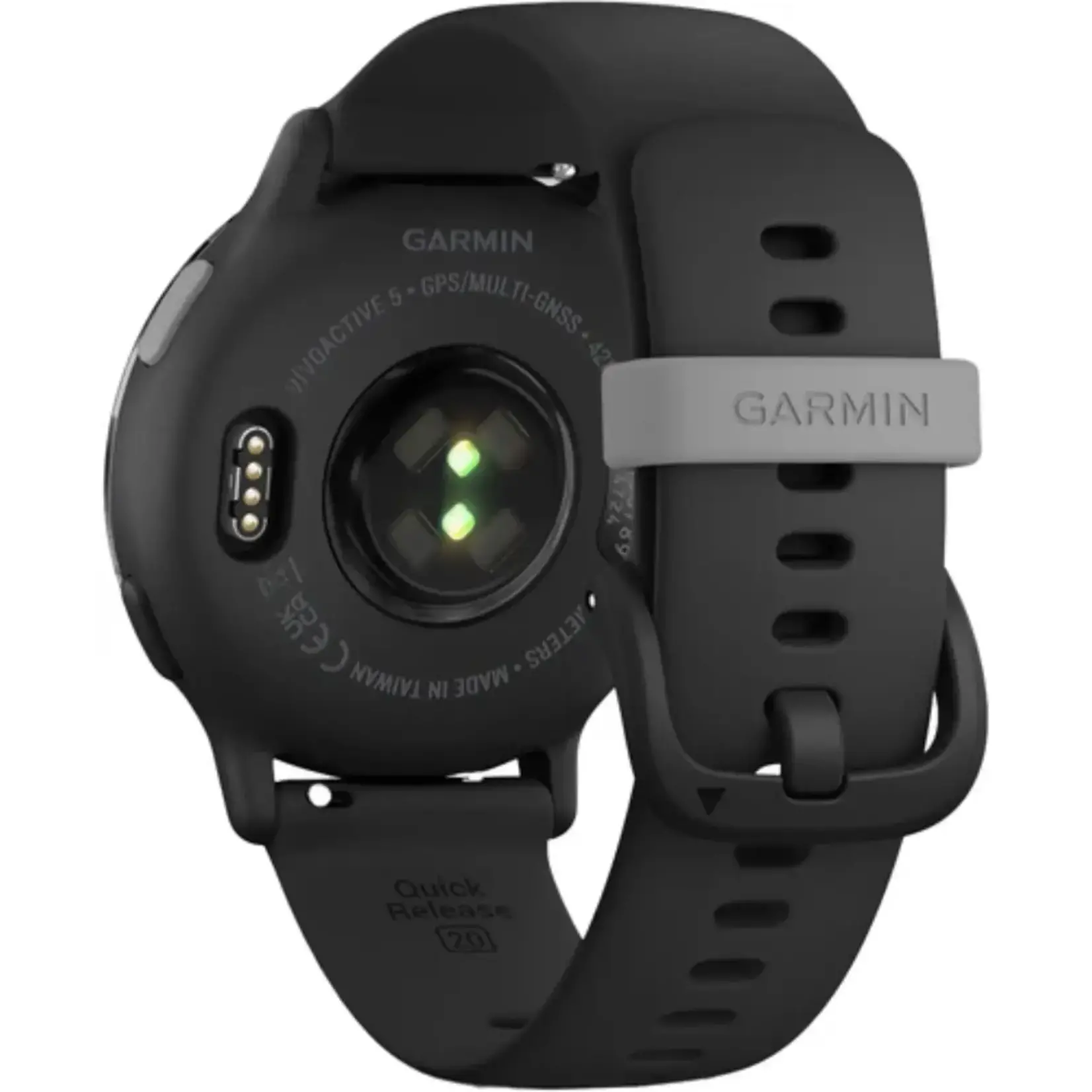 Garmin Garmin vívoactive® 5 Slate aluminum bezel with black housing and silicone wrist strap 010-02862-10