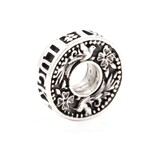 Black Raven Beads  Black raven beads wish coin luck brs002