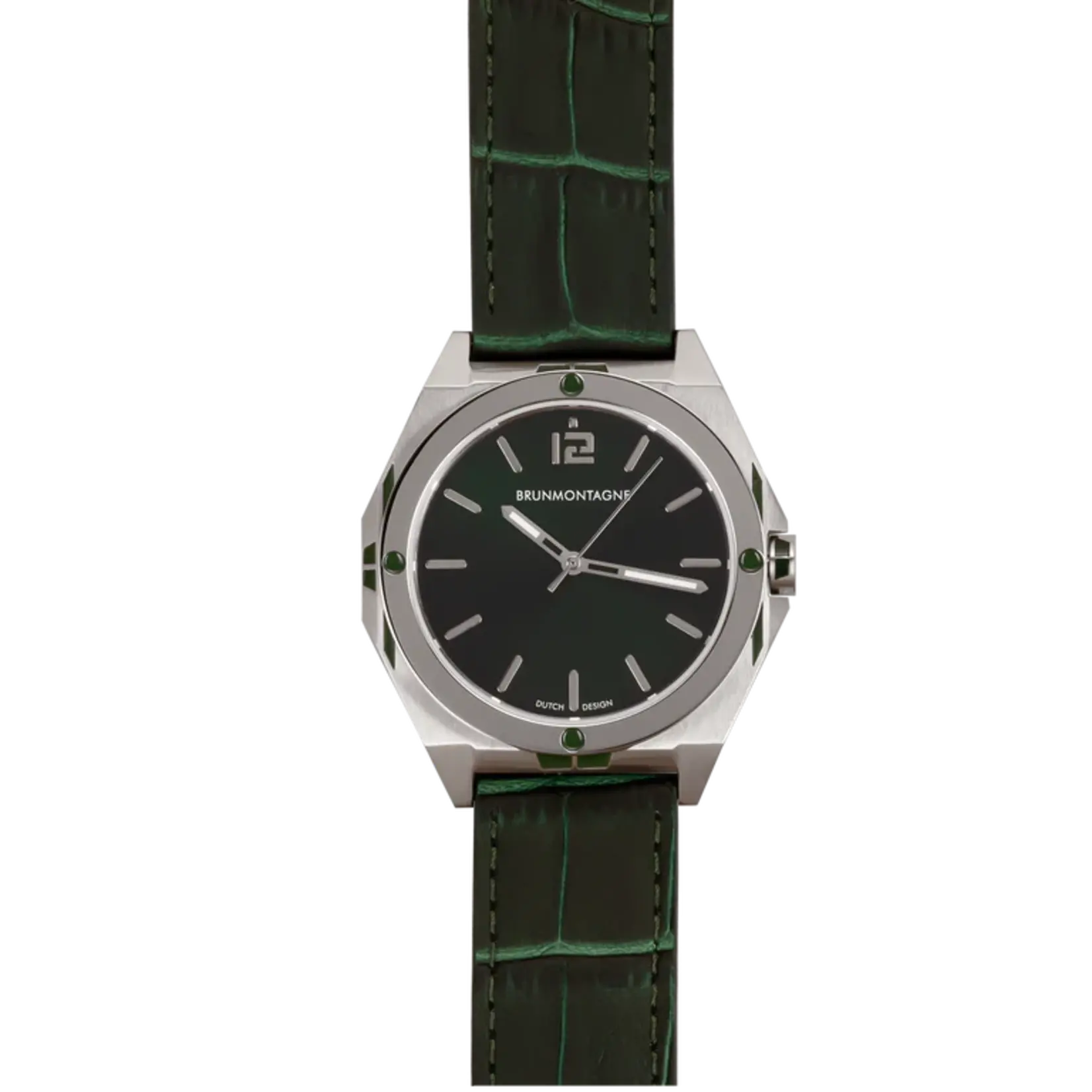 Brunmontagne Brunmontagne  horloge Representor Staal/Groen 42mm automaat