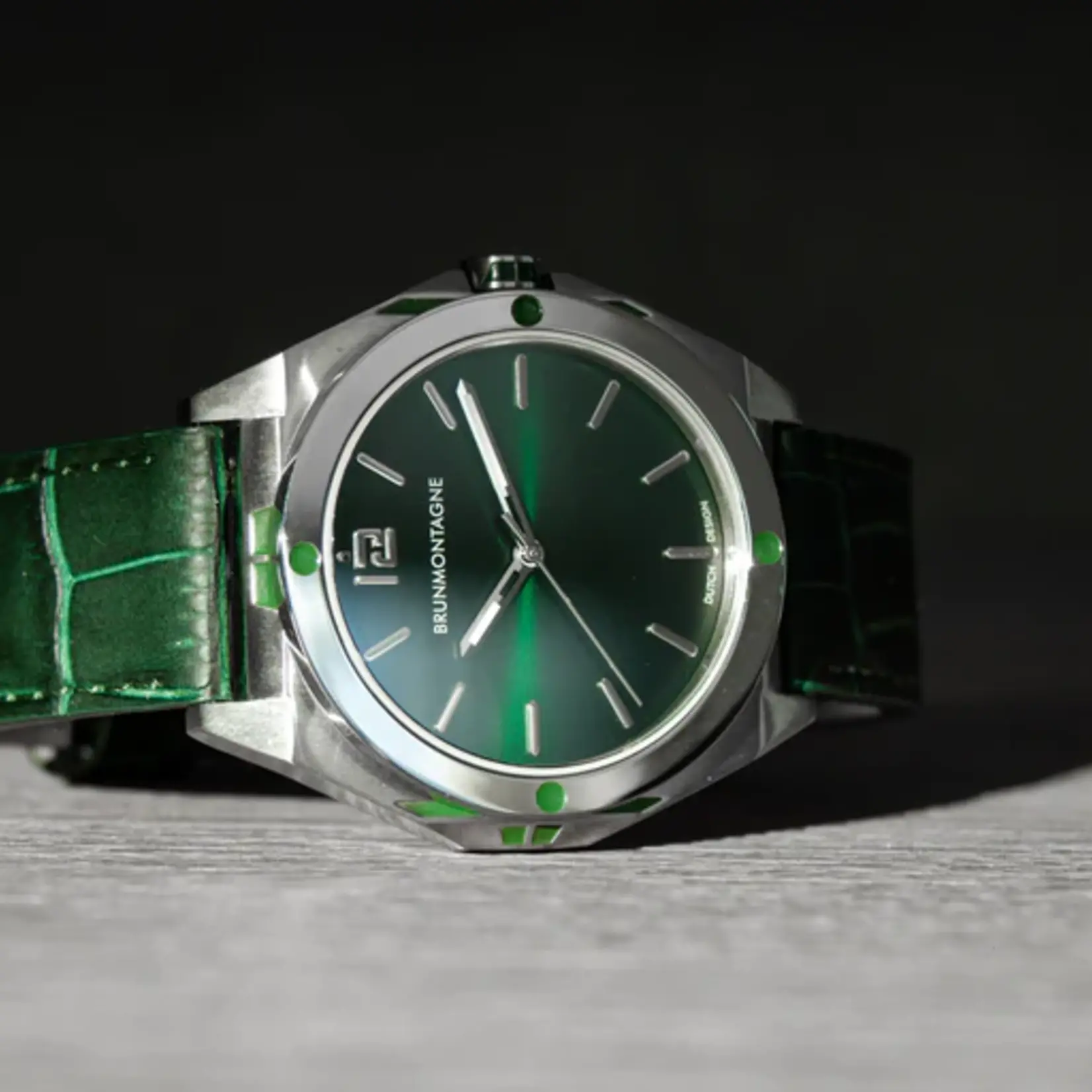 Brunmontagne Brunmontagne  horloge Representor Staal/Groen 42mm automaat