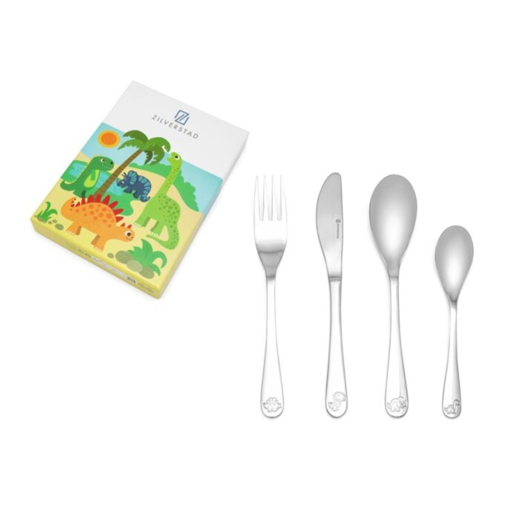 Zilverstad Children's cutlery 4pcs ''Dinosaurs'' 06833070