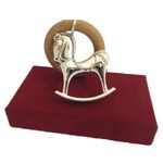 Luxury Gifts Silver rattle rocking horse wg-05995