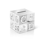 Zilverstad Zilverstad silver plated money box ''ABC cube'' A6016260