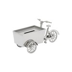 Zilverstad Zilverstad verzilverde spaarpot ''bakfiets'' 6165061