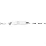 Silver engraving/nameplate bracelet 11-13cm straight