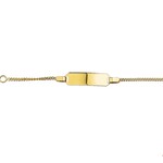 Gold nameplate bracelet 13-15cm gourmet