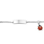 Silver engraving bracelet ladybug 9/11 cm