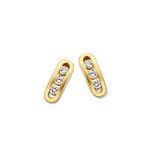 Excellent Jewelry Excellent Jewelry yellow gold ear studs brilliant h-si1 0.08 crt.