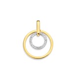 Excellent Jewelry Excellent Jewelry bicolor gold pendant hh426179 with zirconia