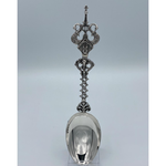 Juwelier Arie de Koning Silver birth spoon classic ''Ulebord with cross'' | Jaap Rolf model