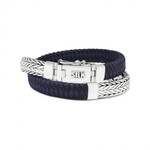 Silk Silk bracelet alpha 362bbu black/blue 21cm