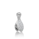 Sparkling Jewels Sparkling leaf pendant - celestial crystal zilver pens02