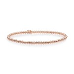 Sparkling Jewels Sparkling saturn 3mm kralenarmband | rosé goudkleurig sb-rg-3mm-add