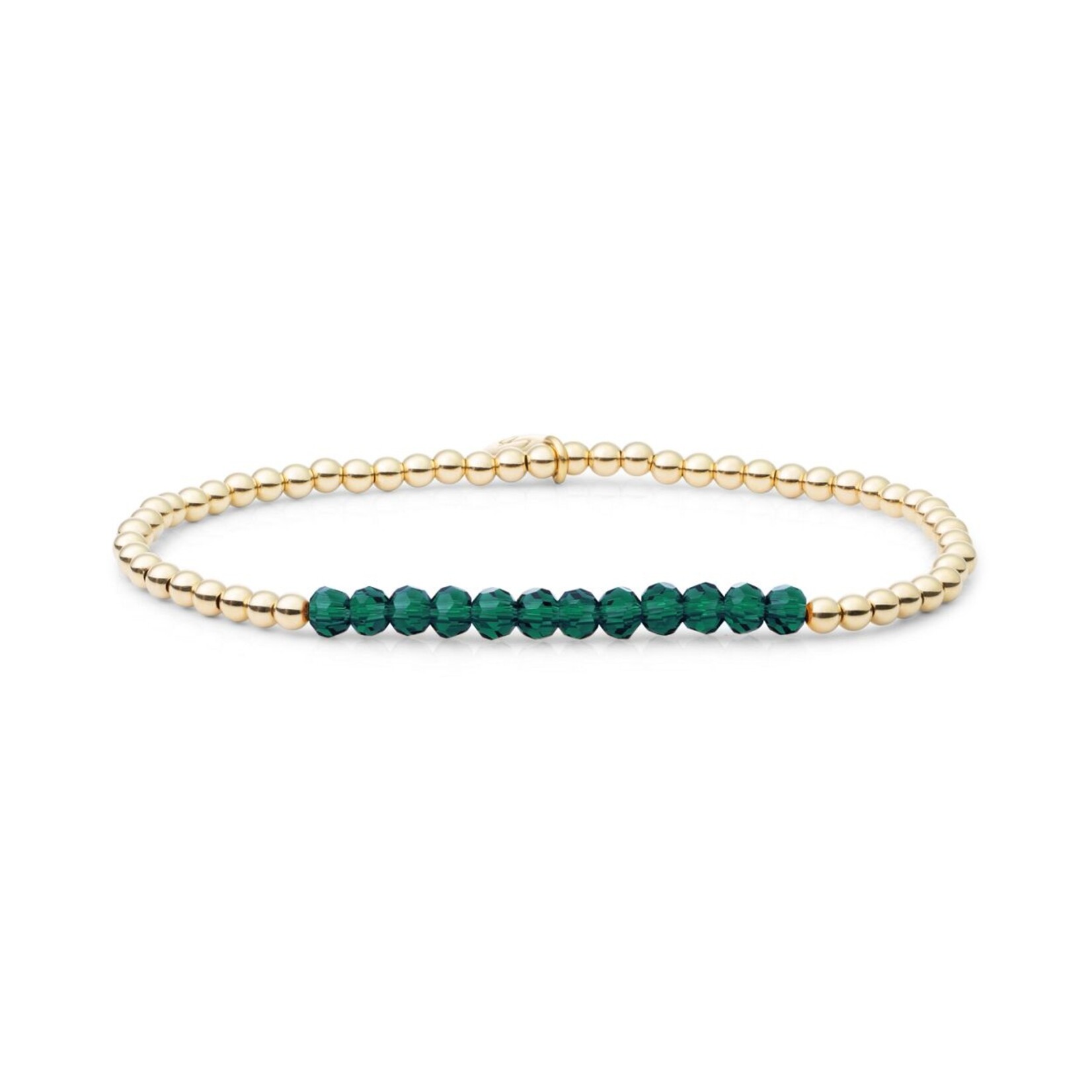 Sparkling Jewels Sparkling petrol green quartz universe bracelet sbg-gem52-3mm-line