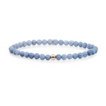 Sparkling Jewels Sparkling blue aventurine saturn armband - small sbg-gem37-add-4mm