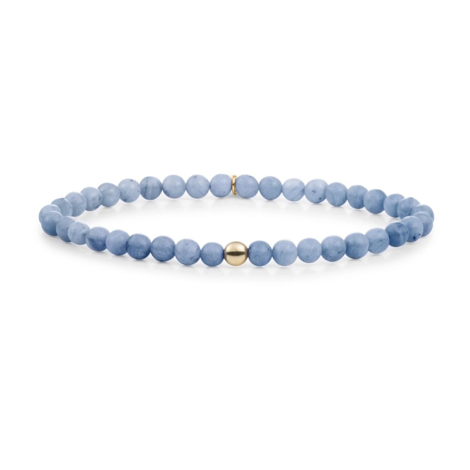 Sparkling Jewels Sparkling blue aventurine saturn bracelet - small sbg-gem37-add-4mm