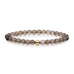 Sparkling Jewels Sparkling smoky quartz saturn large bracelet sbg-gem23-add-6mm