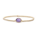 Sparkling Jewels Amethyst twist armband sb-g-3mm-tg05