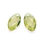 Sparkling Jewels Lemon quartz leaf earring gemstones eagem43-fclf-s