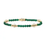 Sparkling Jewels Green onyx bold mix armband blk01g-g53