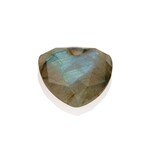 Sparkling Jewels Labradorite trillion cut ketting edelsteen pengem18-tri