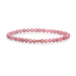 Sparkling Jewels Pink rhodonite saturn small armband sbg-gem24-add-4mm