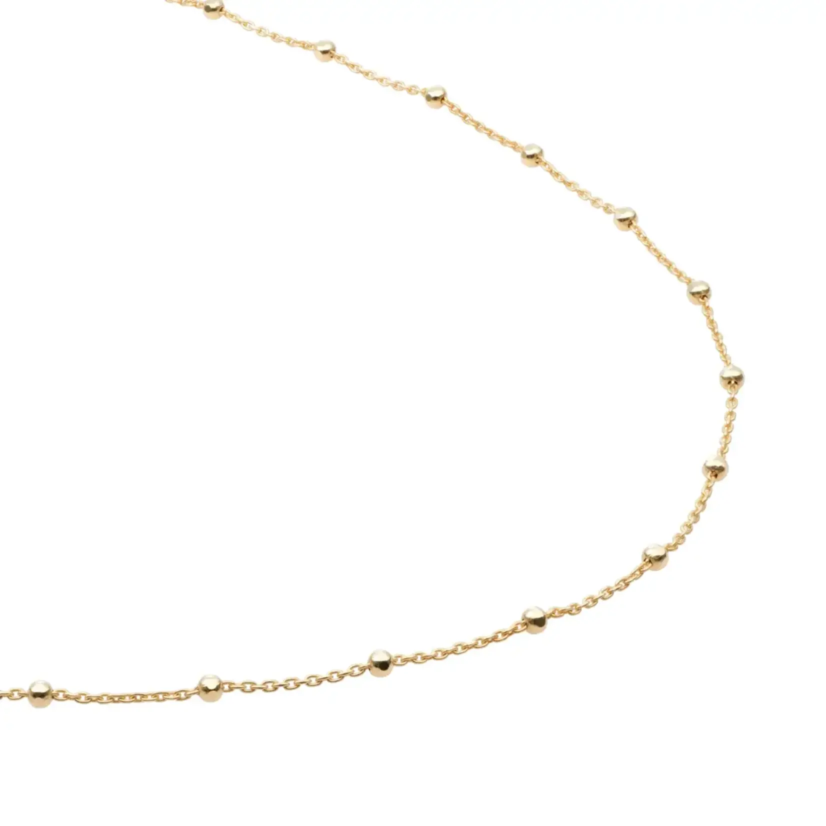 Sparkling Jewels Faceted ball chain | goudkleurig sn-sbg-050